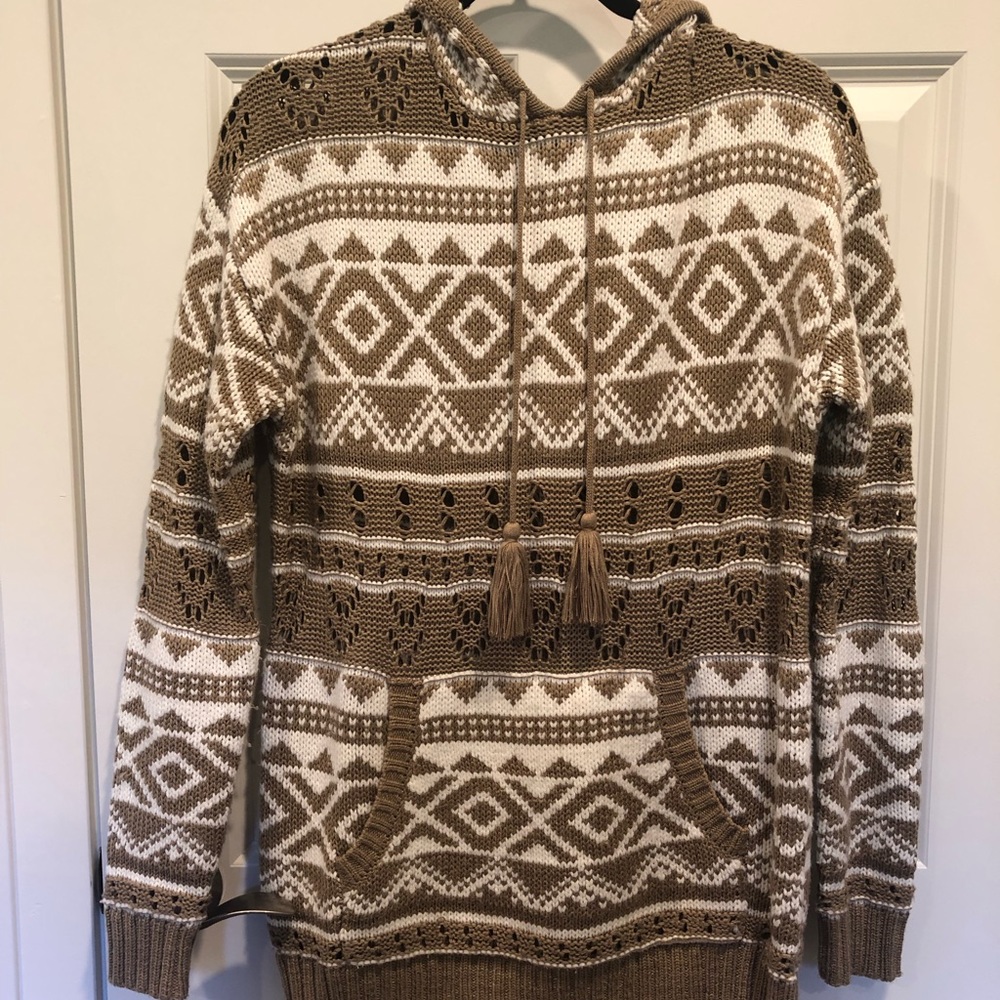 Oversized Knit Hoodie